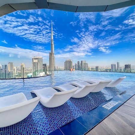Apartmán Highest Infinity Pool In Downtown Dubaj Exteriér fotografie