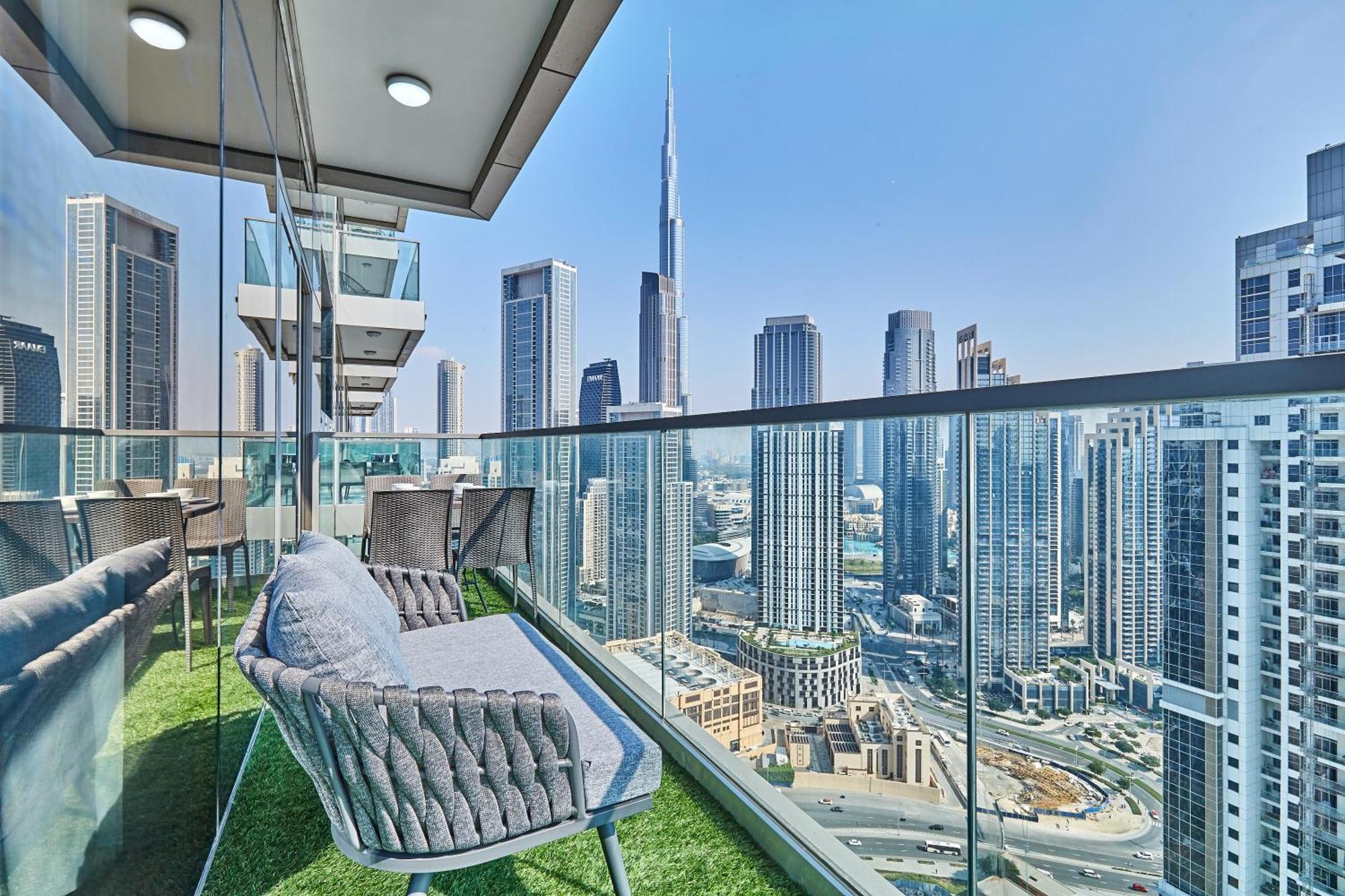 Apartmán Highest Infinity Pool In Downtown Dubaj Exteriér fotografie