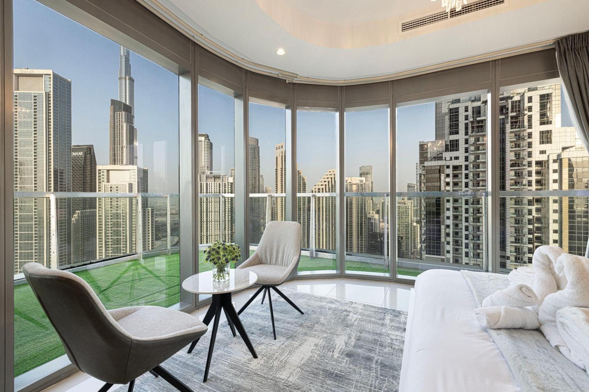 Apartmán Highest Infinity Pool In Downtown Dubaj Exteriér fotografie