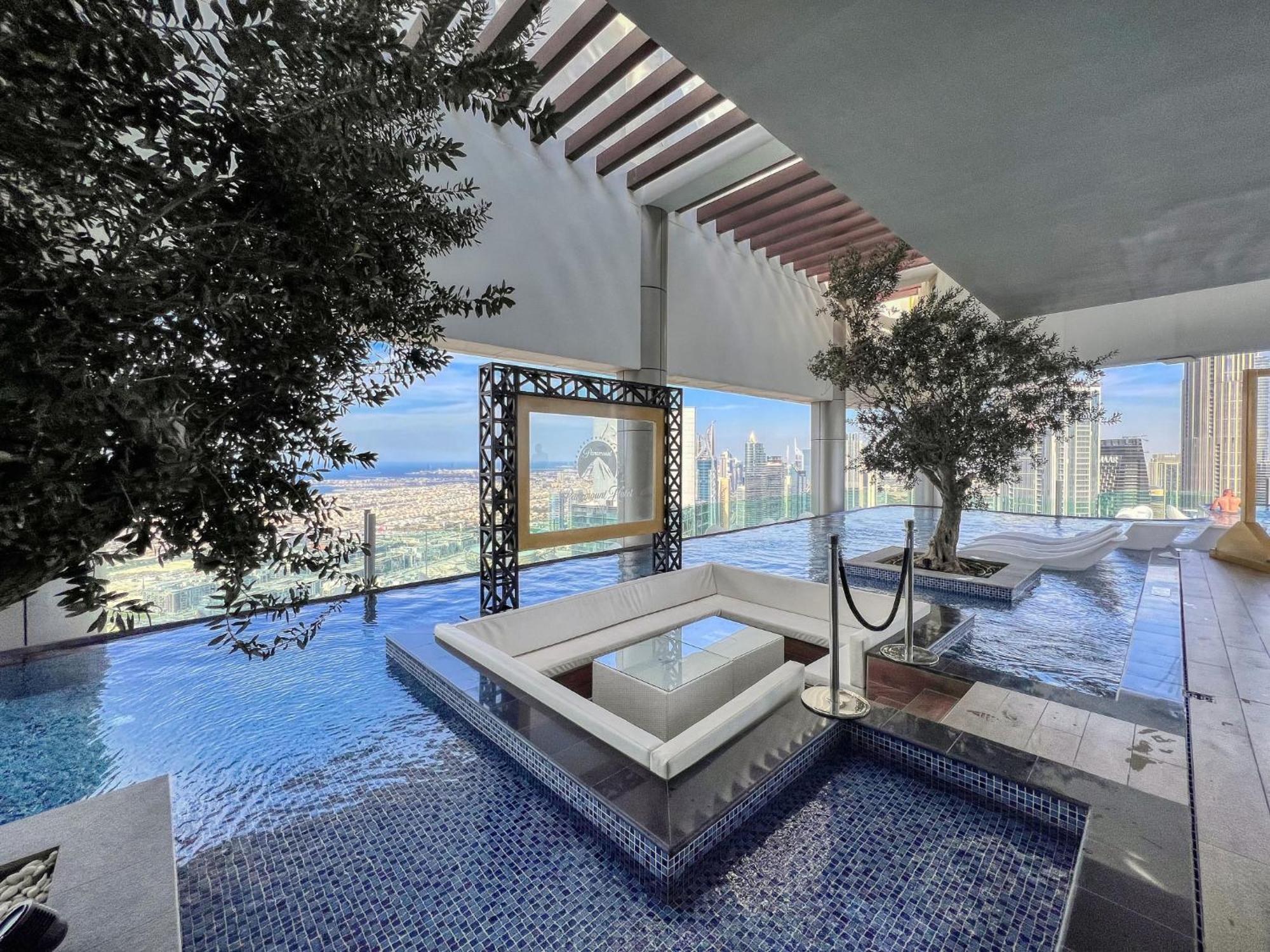 Apartmán Highest Infinity Pool In Downtown Dubaj Exteriér fotografie