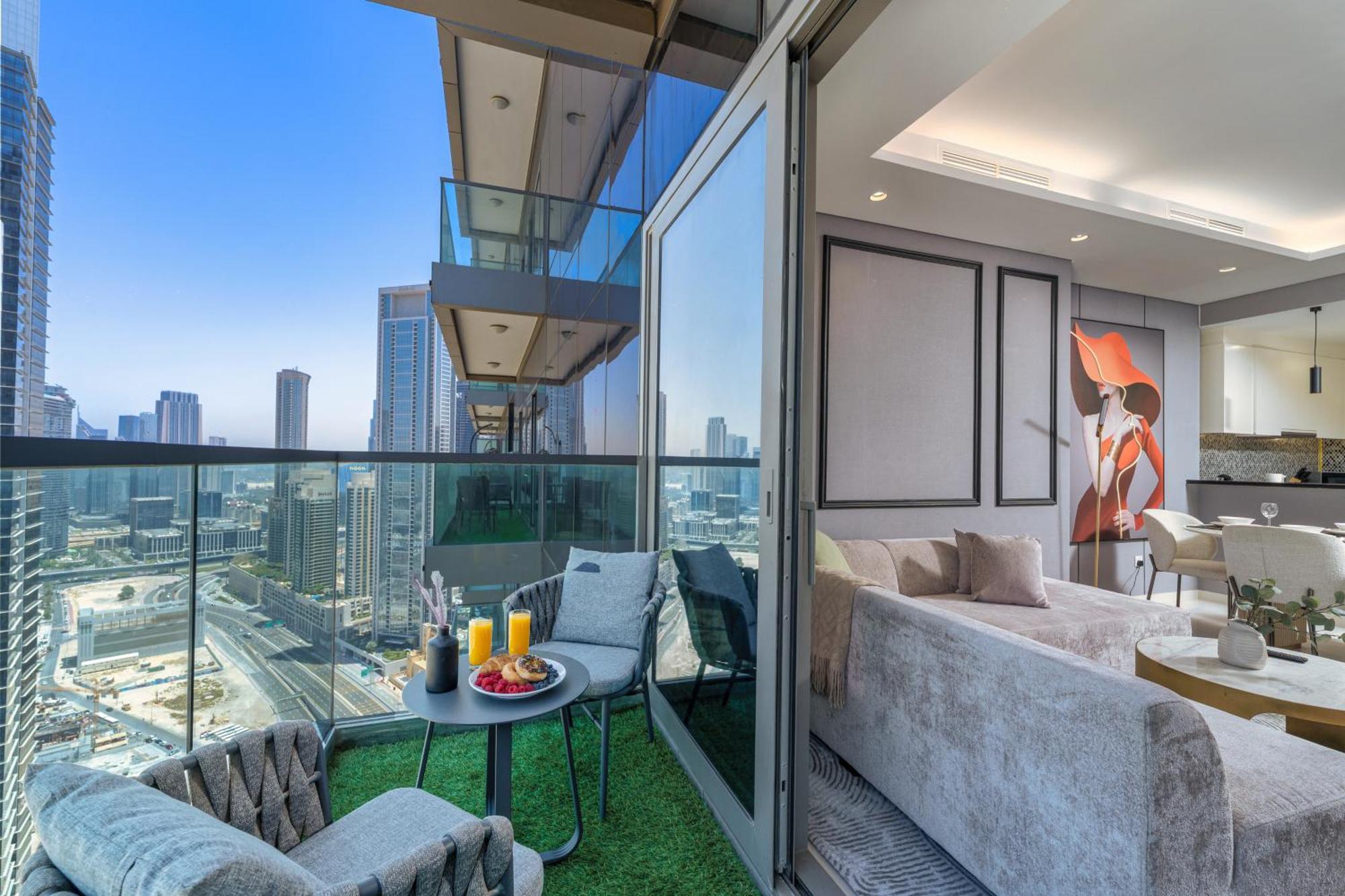 Apartmán Highest Infinity Pool In Downtown Dubaj Exteriér fotografie